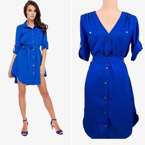A New York Button-Up Shift Dress